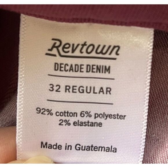 NWT Revtown Decade Denim Super Skinny Jeans in Claret, Size 32 Regular - Picture 8 of 16